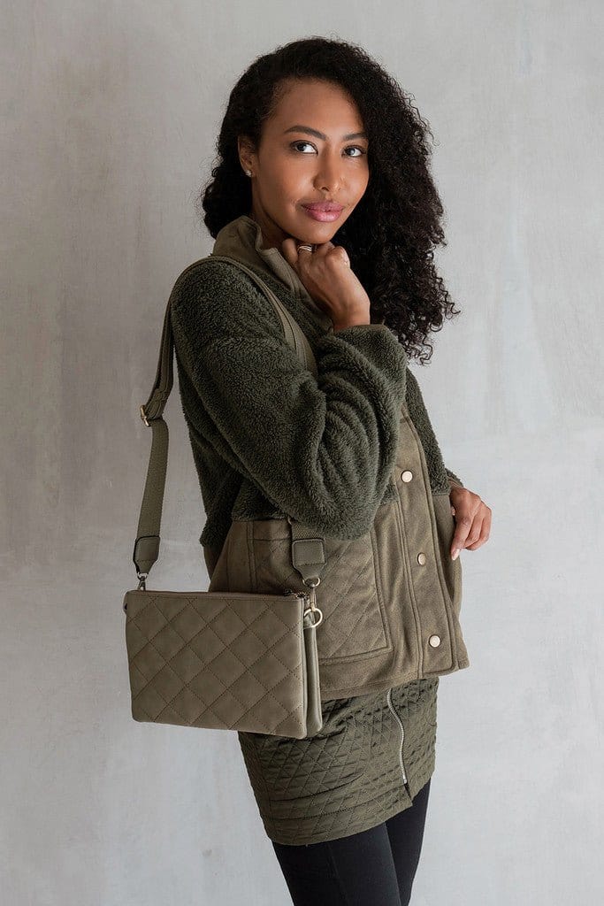 Izzy Quilted Crossbody w/ Guitar Strap