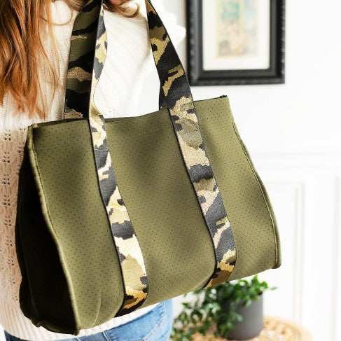 Personalized Camo Neoprene Tote