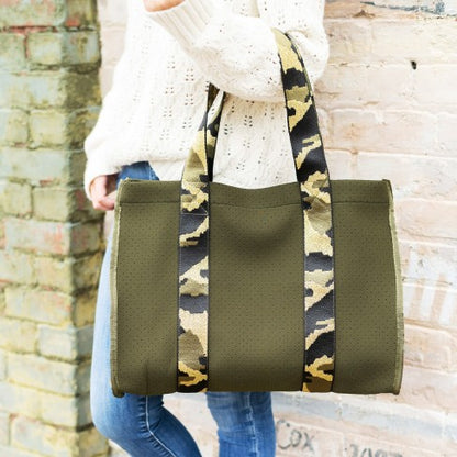 Personalized Camo Neoprene Tote