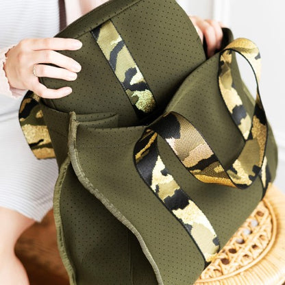 Personalized Camo Neoprene Tote