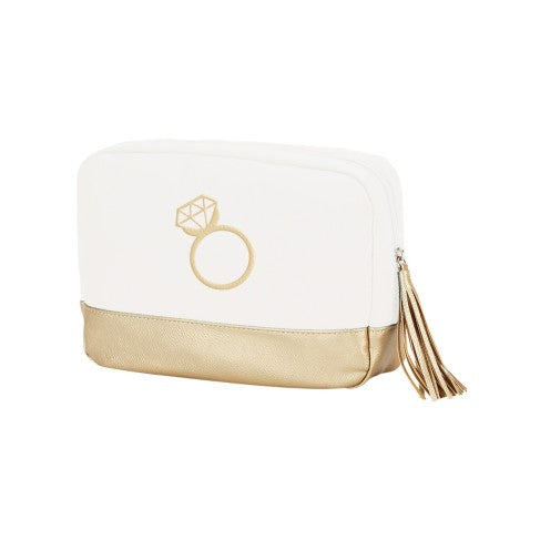 Diamond Ring Creme Cabana Cosmetic Bag