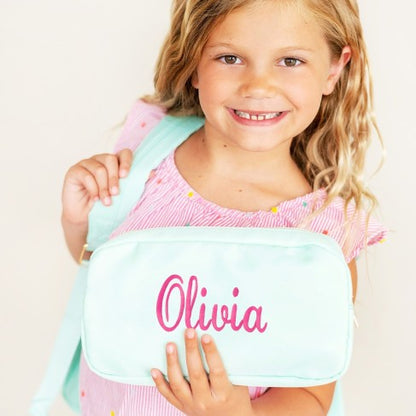 Personalized Mint Accessory Bag