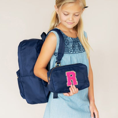 Personalized Navy Accessory Bag