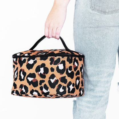 Personalized Mega Leopard Cosmetic Bag