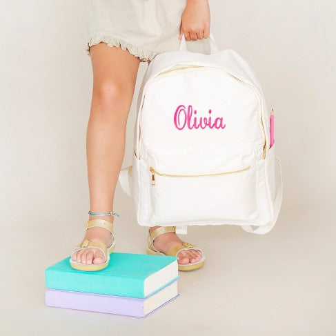 Personalized Creme Kids Backpack