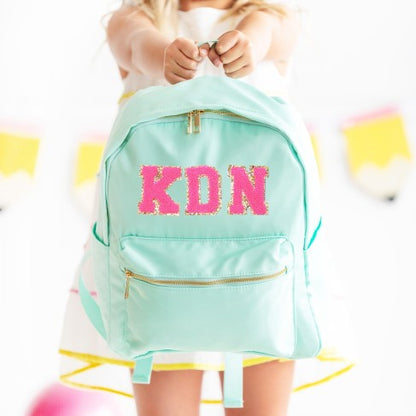 Personalized Mint Kids Backpack