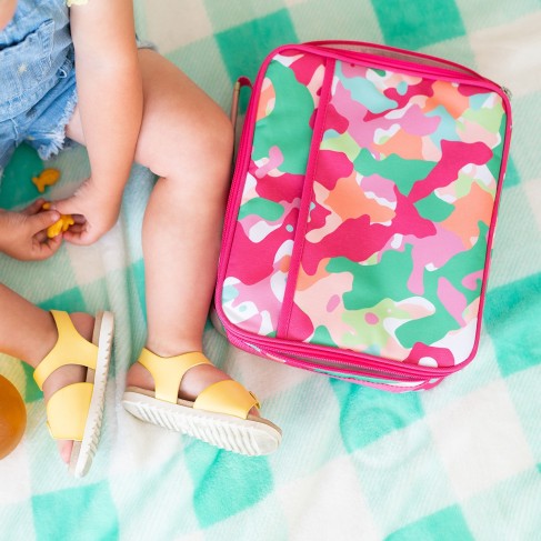 Personalized Fruit Punch Pink Kids Lunch Box