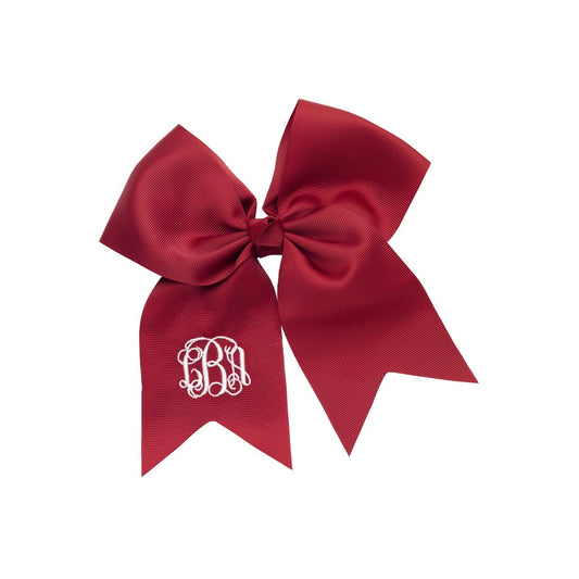 Personalized Garnet Hair Bow