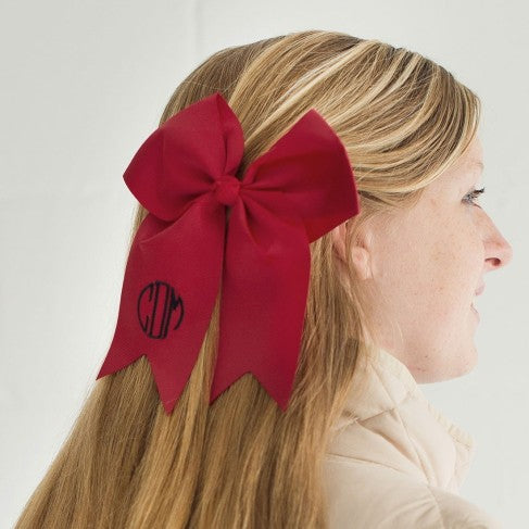 Personalized Garnet Hair Bow