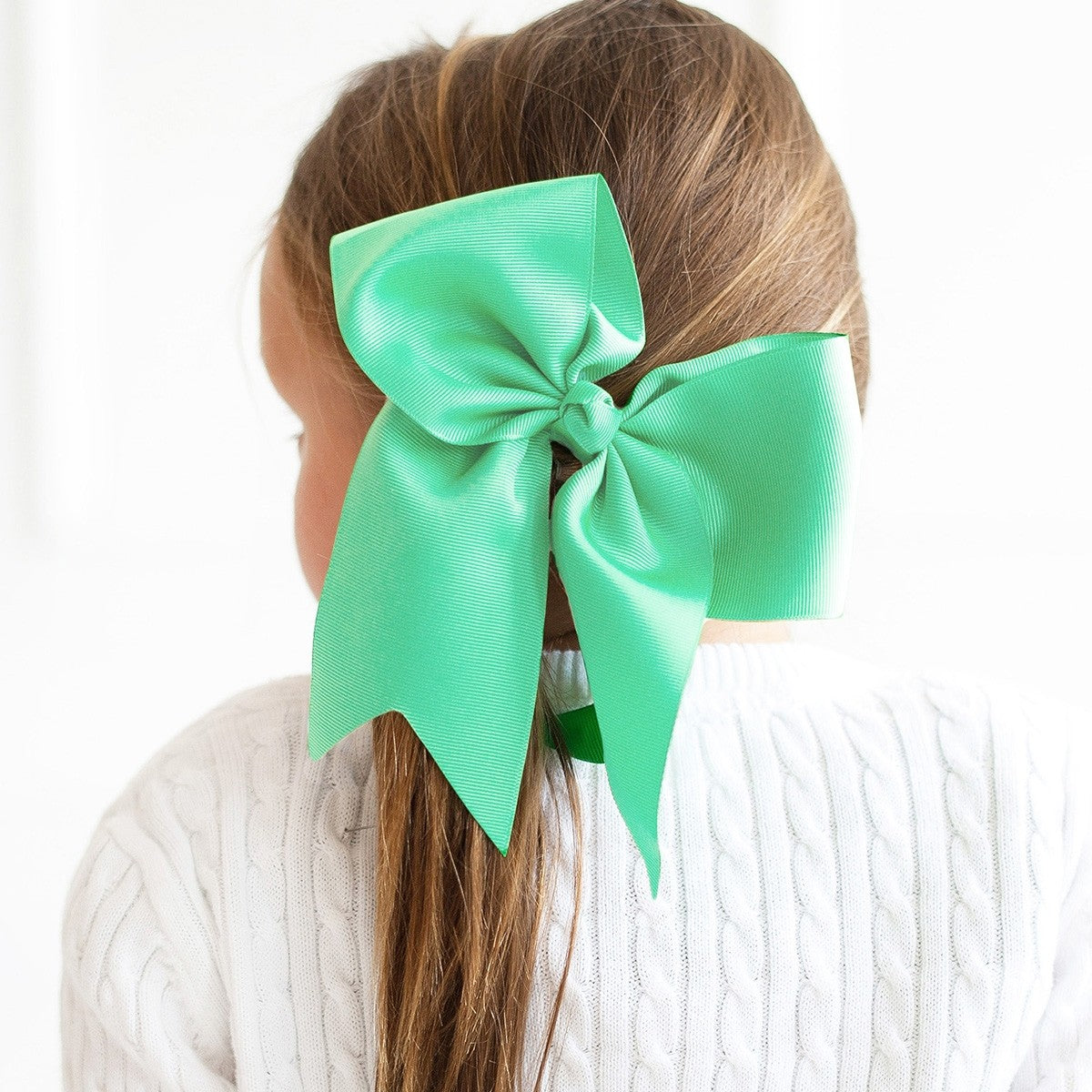 Personalized Light Green Hair Bow