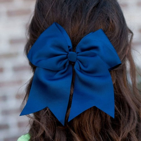 Personalized Navy Hair Bow