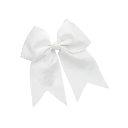 Personalized White Hair Bow