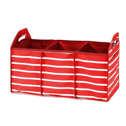 Personalized Red Stripe Trunk Organizer