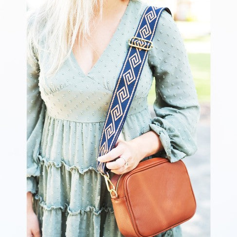 Personalized Camel Crossbody Handbag