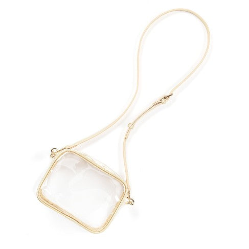 Gold Clear Blair Purse