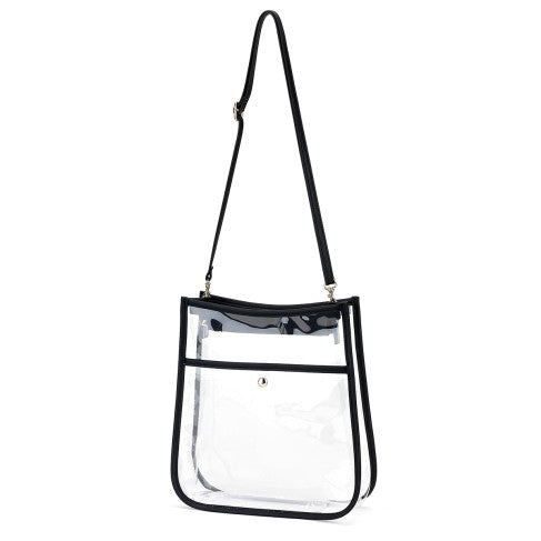 Black Clear Heather Purse