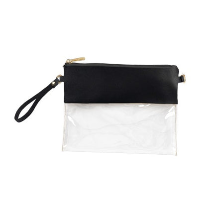 Personalized Black Clear Purse