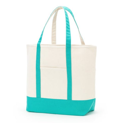 Personalized Mint Everyday Canvas Tote Bag