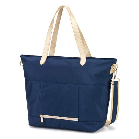 Personalized Navy Blue Travel Tote