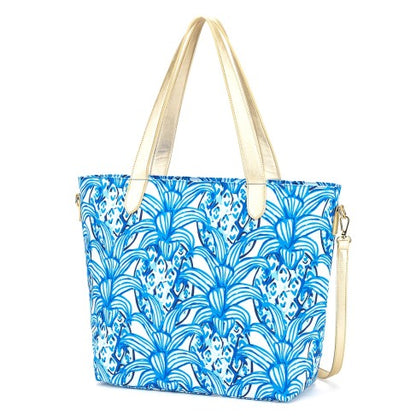 Personalized Pineapple Blue Travel Tote