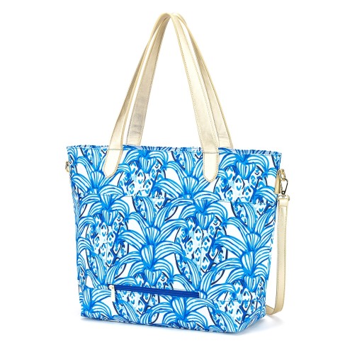 Personalized Pineapple Blue Travel Tote