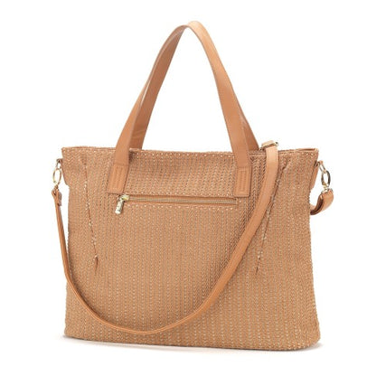 Personalized Textured Camel Oversized Purse