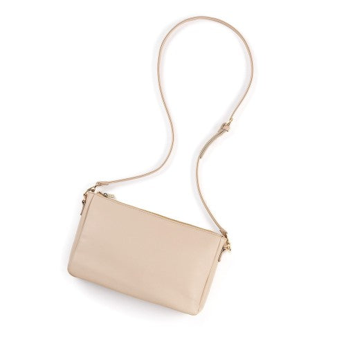 Personalized Tan Crossbody Purse