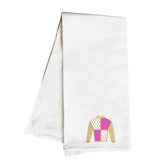 Hot Pink Jockey Jersey Hand Towel