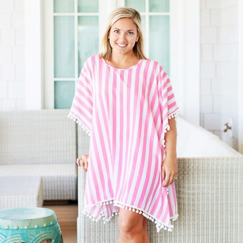 Yacht Club Pom-Pom Cover Up