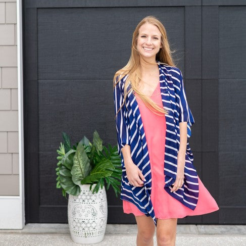 Navy Stripe Emma Top