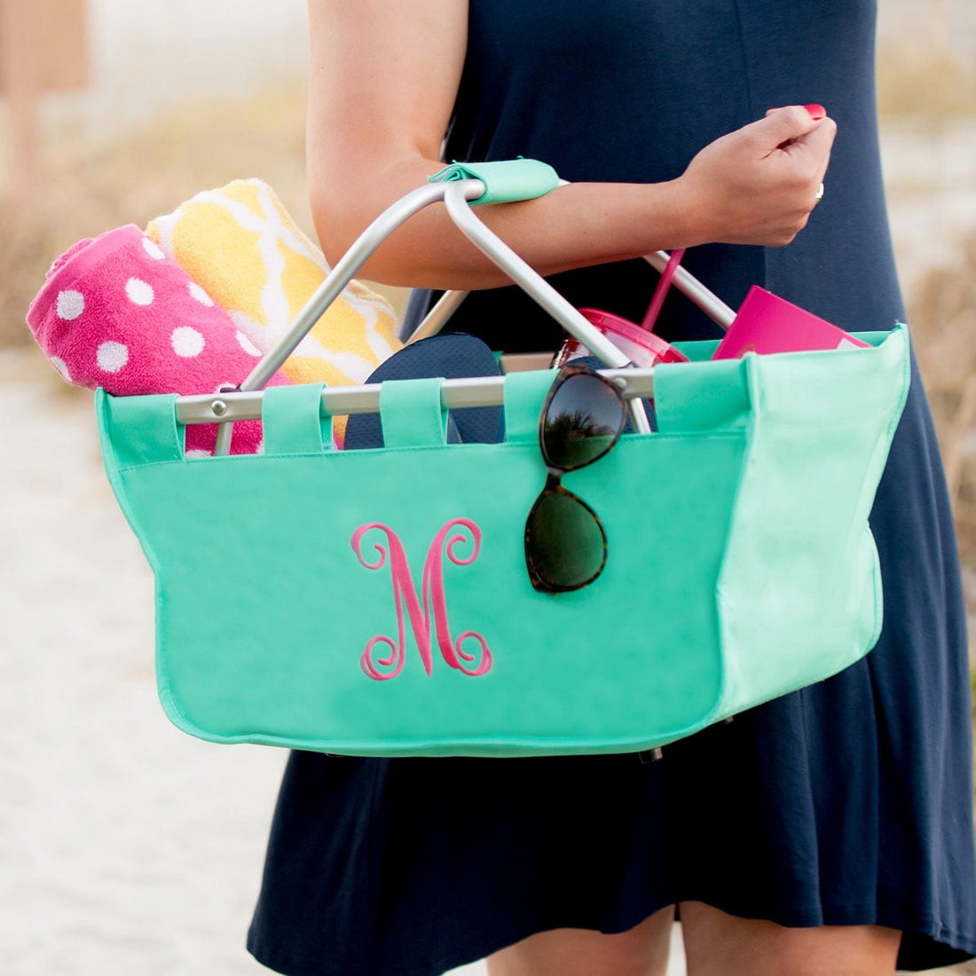 Personalized Mint Market Tote