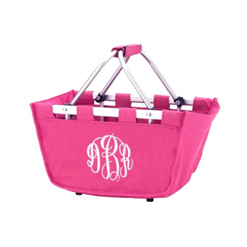 Personalized Mini Hot Pink Market Tote