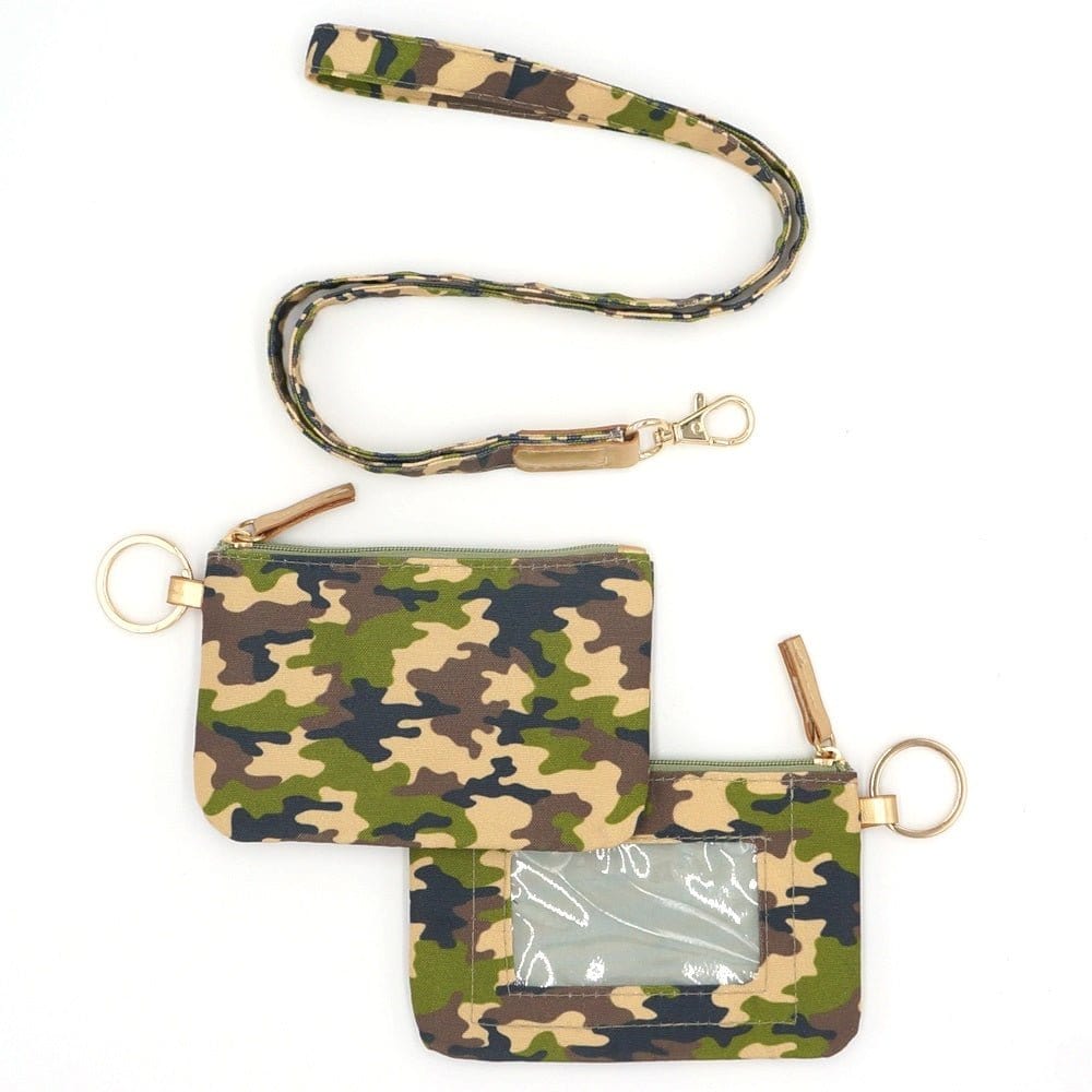 Camo Lanyard ID Wallet