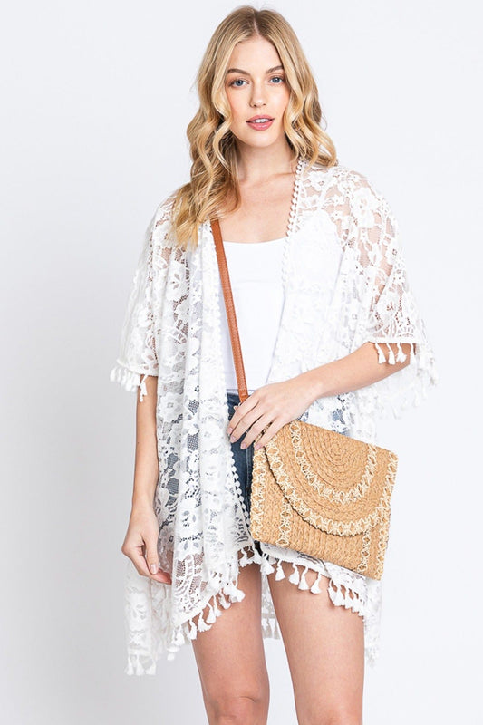 Ariana Straw Crossbody/Clutch