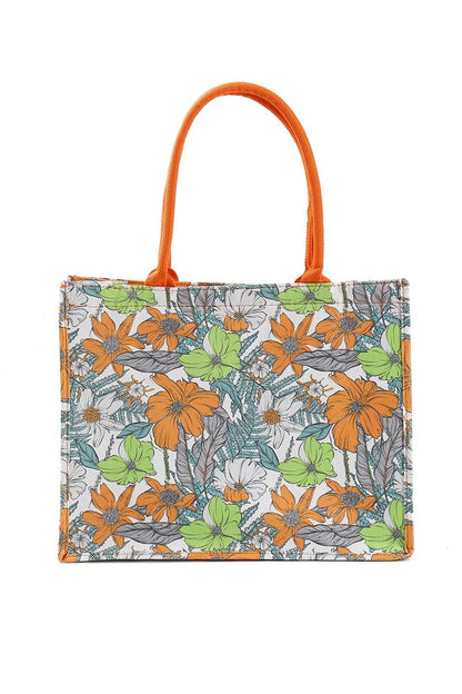 Sasha Flower Pattern Tote Bag