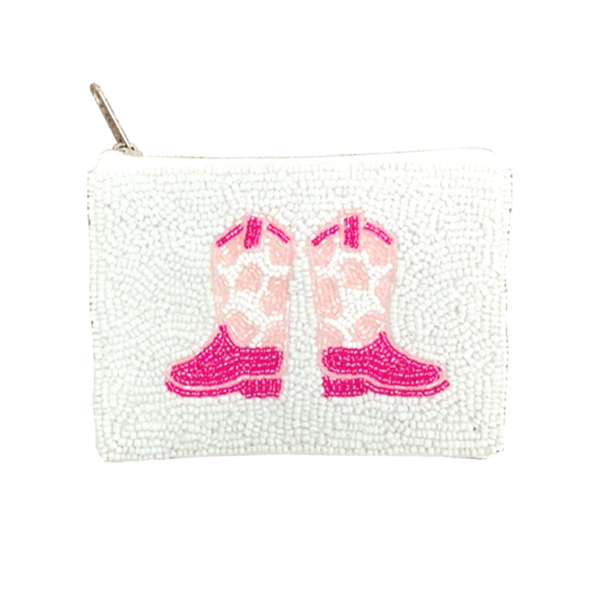 Pink Cowgirl Boots Coin Purse