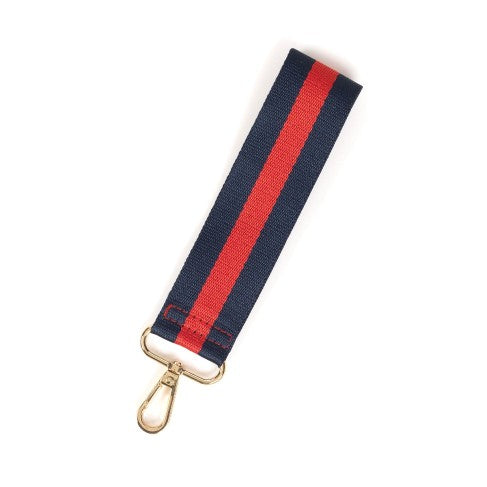 Navy & Red Stripe Wristlet Strap