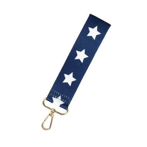 Navy Star Wristlet Strap