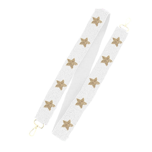 Gold Star Beaded Crossbody Strap