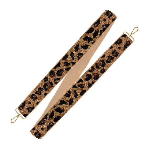 Leopard Beaded Crossbody Strap