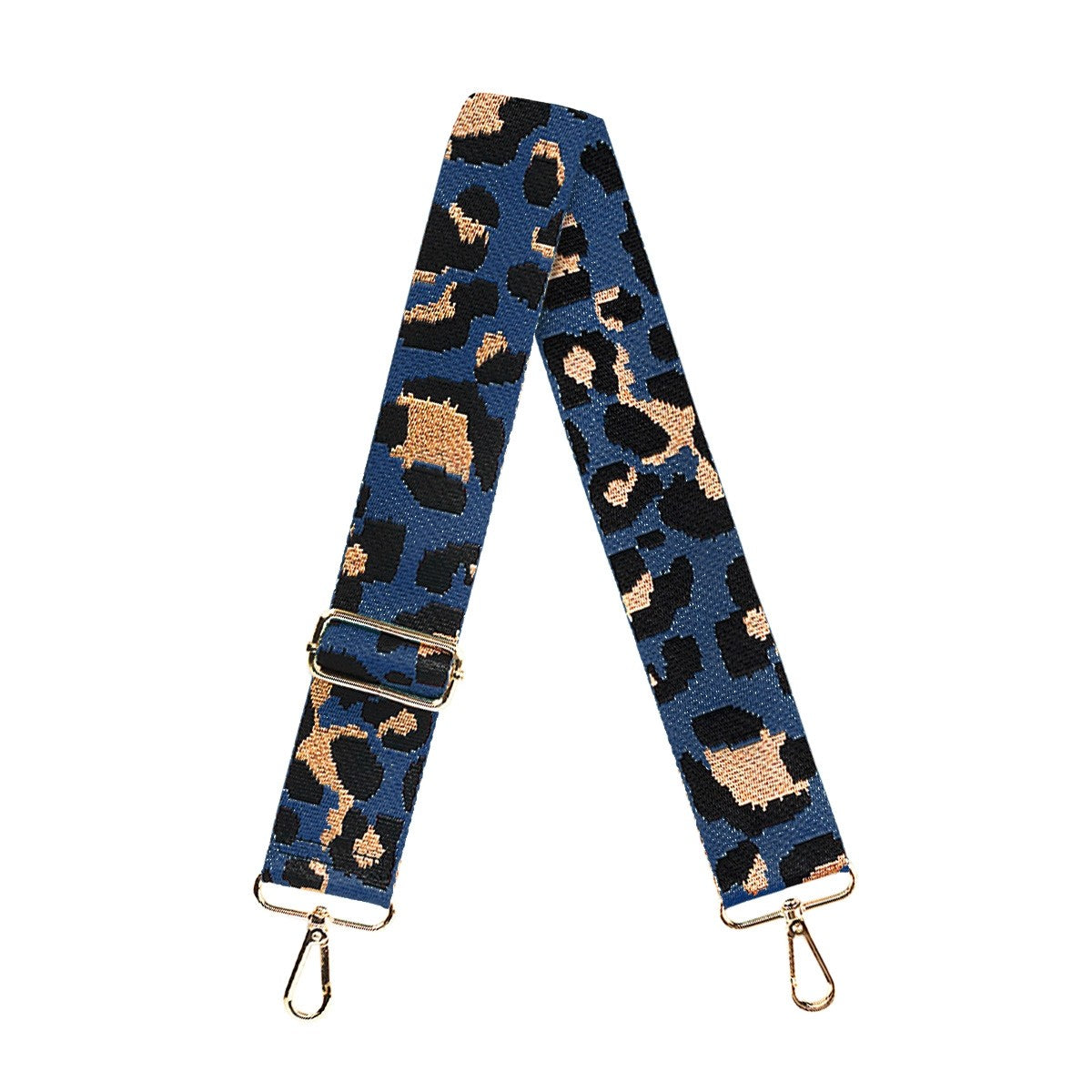 Navy Leopard Crossbody Strap