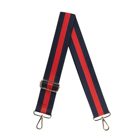 Navy & Red Stripe Crossbody Strap