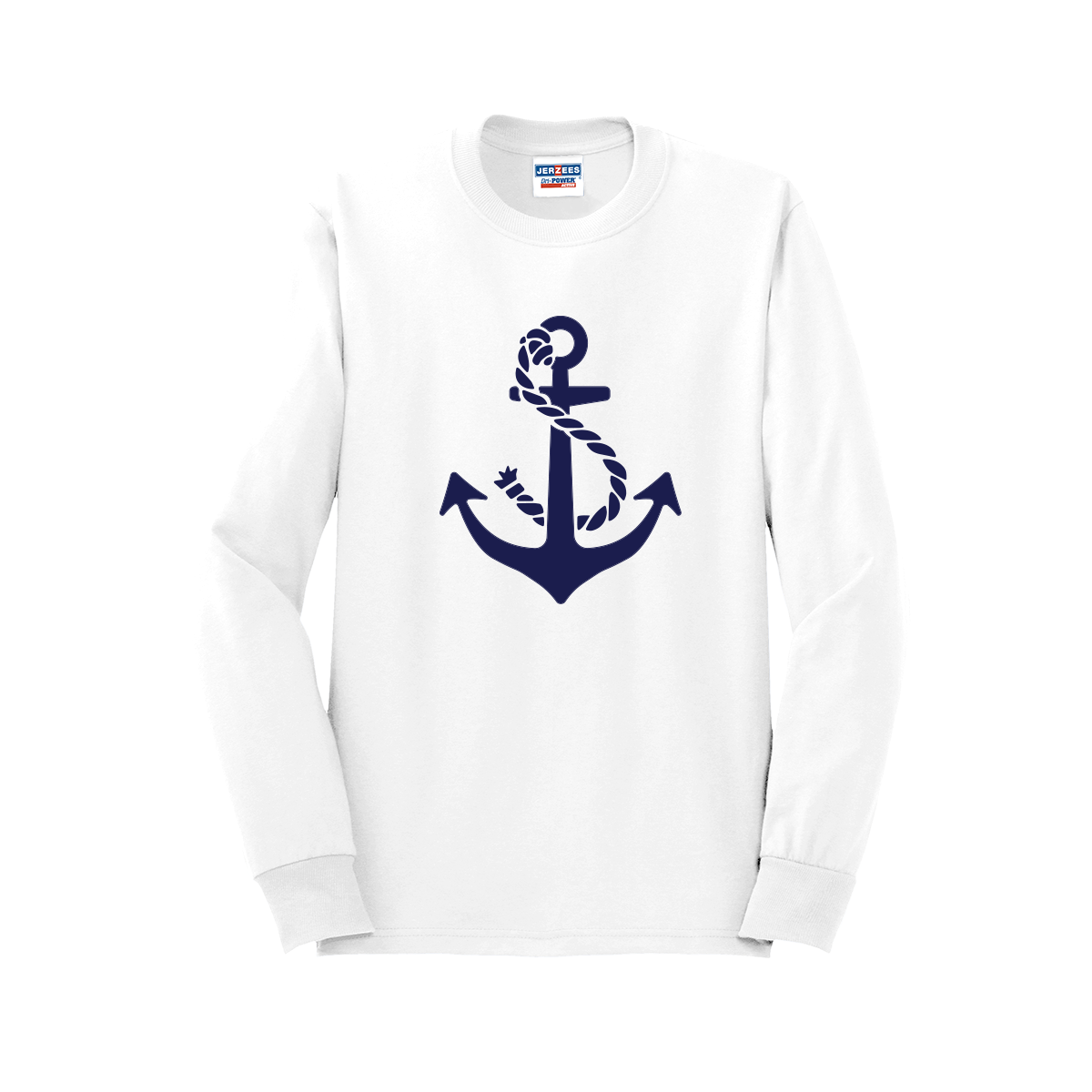 Navy Anchor Long Sleeve Shirt