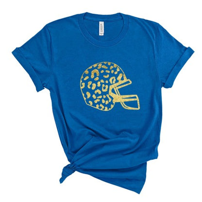 Gold Leopard Helmet T-Shirt