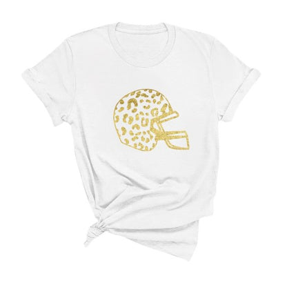 Gold Leopard Helmet T-Shirt