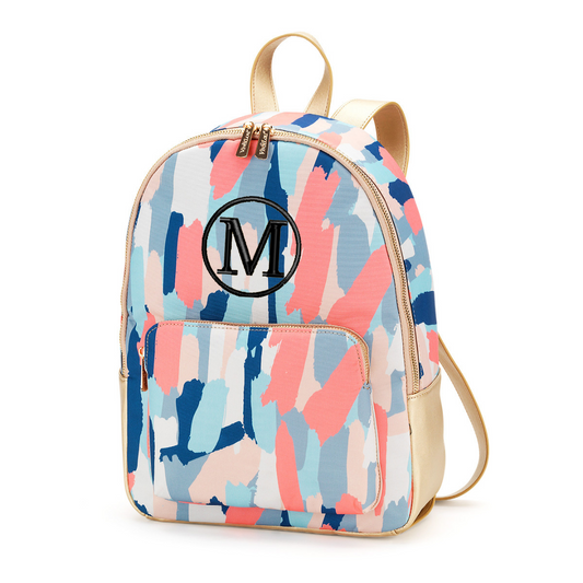 Personalized Watercolor Stripes Womens Backpack