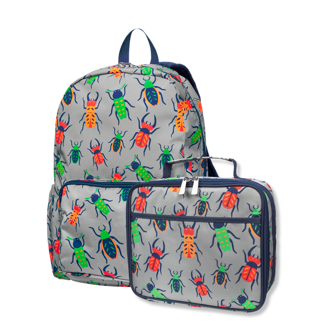 Personalized Kids Matching Bugs Backpack and Lunchbox