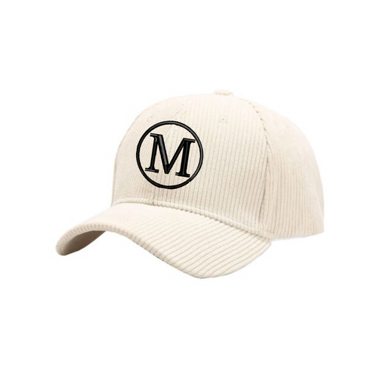 Personalized Creme Corduroy Hat