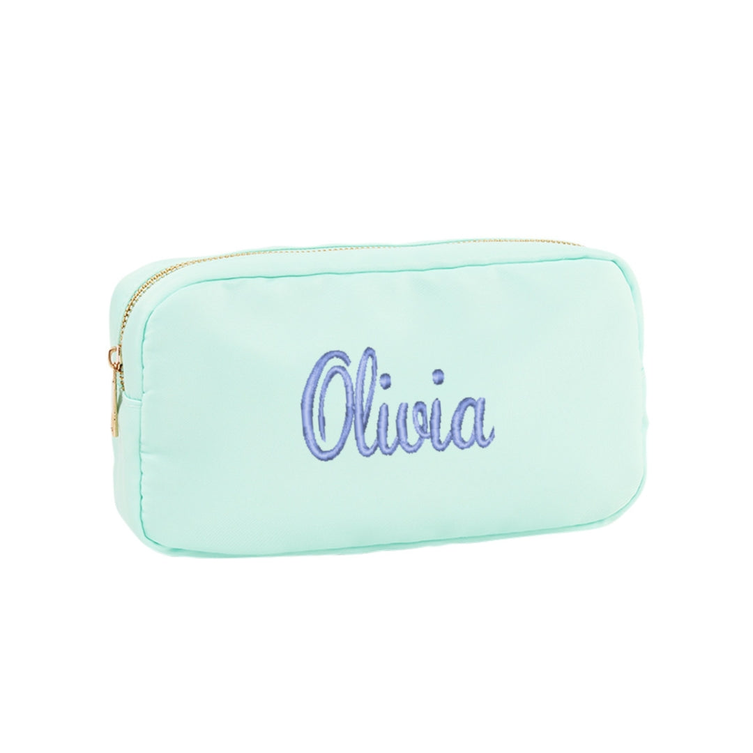 Personalized Mint Accessory Bag