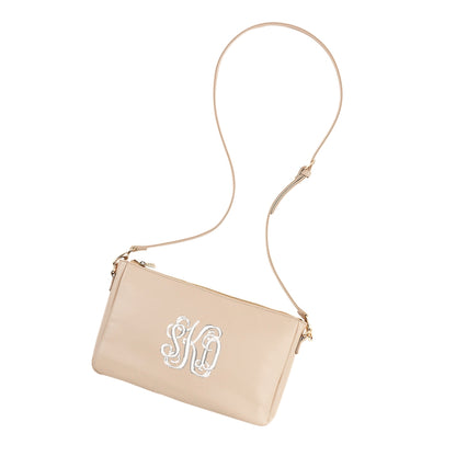 Personalized Tan Crossbody Purse